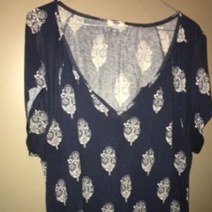 Shirt with paisley design